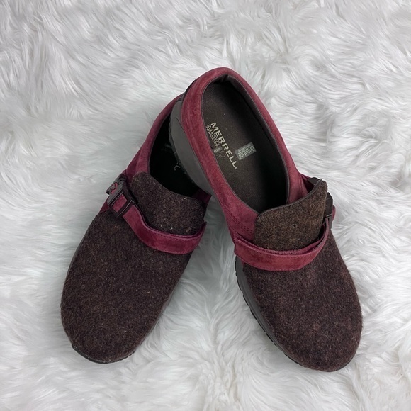 Merrill Encore Groove Wool Slip on Shoe - Picture 1 of 8